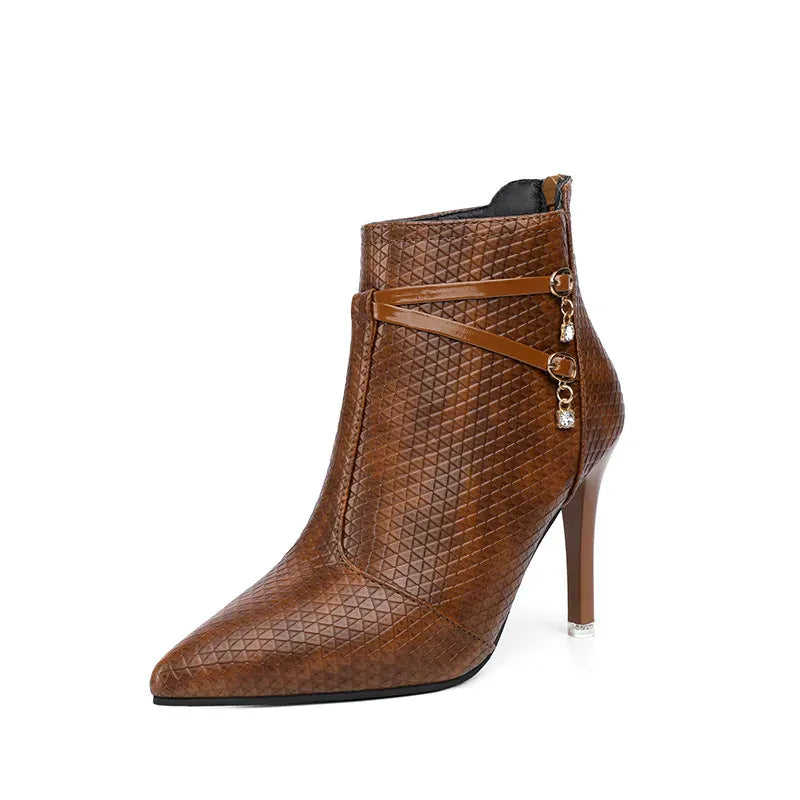 KissICON Women's Boots 2022 New Large Size High-heeled Fashion