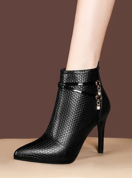KissICON Women's Boots 2022 New Large Size High-heeled Fashion