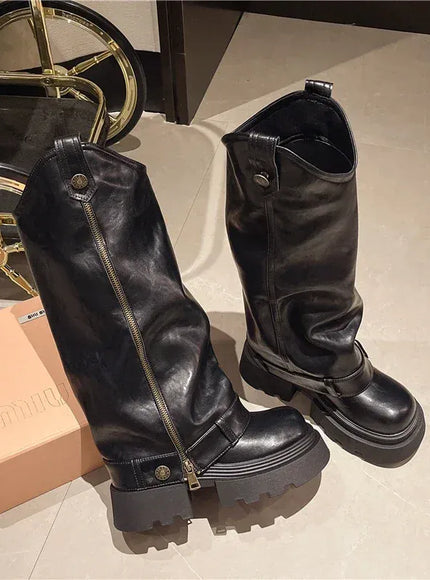 KissICON Women's Boots 2025 New Style Retro High Western