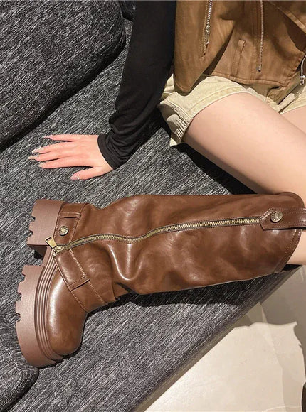 KissICON Women's Boots 2025 New Style Retro High Western