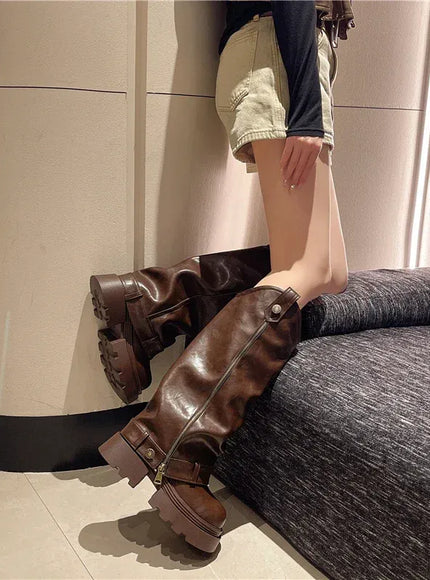 KissICON Women's Boots 2025 New Style Retro High Western