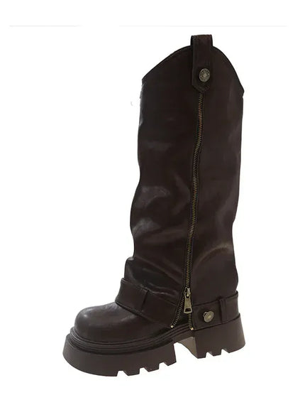KissICON Women's Boots 2025 New Style Retro High Western