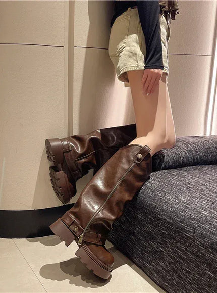 KissICON Women's Boots 2025 New Style Retro High Western