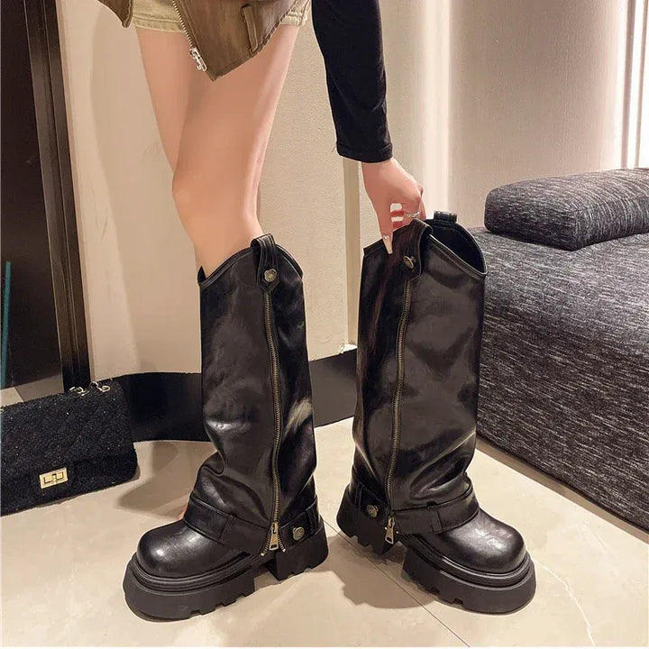 Women's Boots 2025 New Style Retro High Western