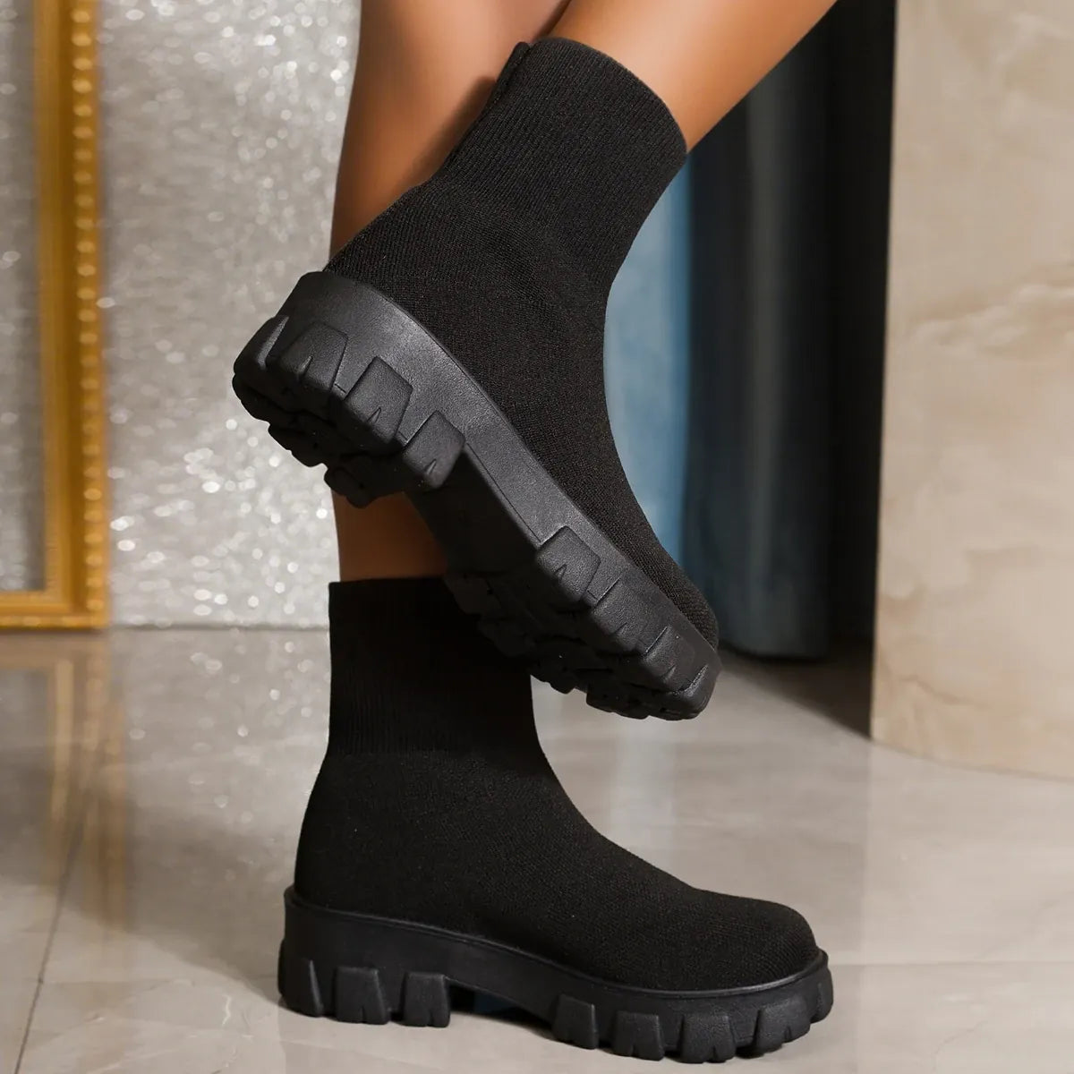 KissICON Women's Boots 2025 Platform Boots for Autumn Winter
