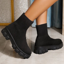 KissICON Women's Boots 2025 Platform Boots for Autumn Winter