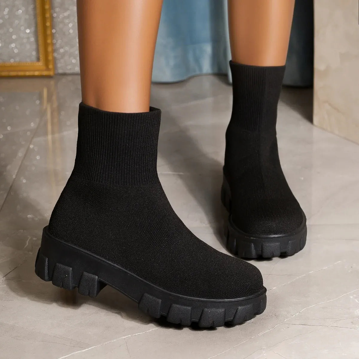 KissICON Women's Boots 2025 Platform Boots for Autumn Winter