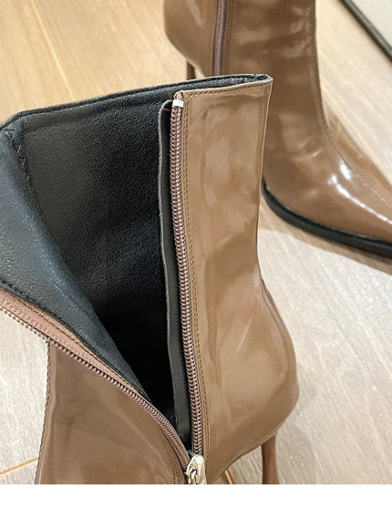 KissICON Women's Boots Autumn Boots-Women Winter Footwear Shoes Zipper