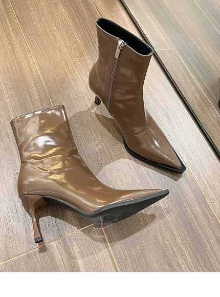 KissICON Women's Boots Autumn Boots-Women Winter Footwear Shoes Zipper