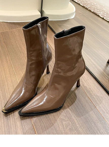KissICON Women's Boots Autumn Boots-Women Winter Footwear Shoes Zipper
