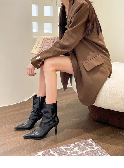 KissICON Women's Boots Autumn Boots-Women Winter Footwear Shoes Zipper