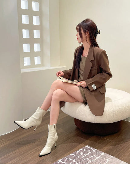 KissICON Women's Boots Autumn Boots-Women Winter Footwear Shoes Zipper