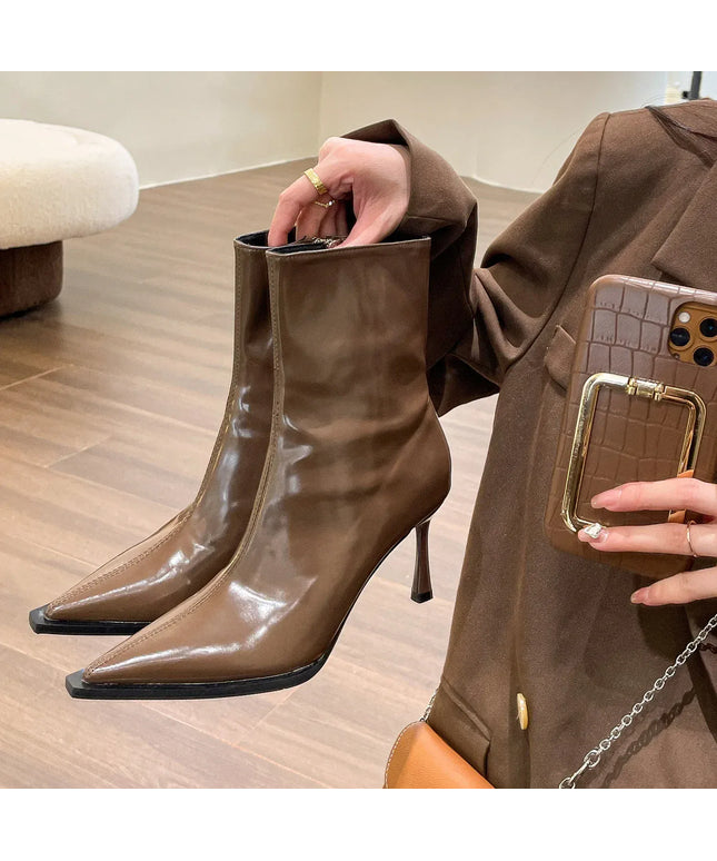 KissICON Women's Boots Autumn Boots-Women Winter Footwear Shoes Zipper