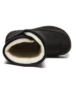KissICON Women's Boots Low Heels Fur Boots For Winter