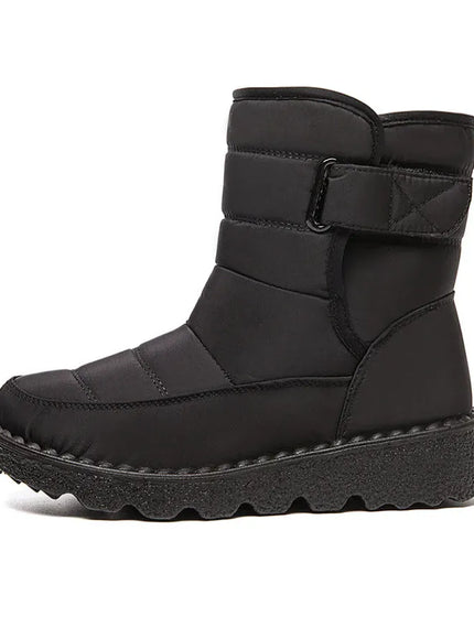 KissICON Women's Boots Low Heels Fur Boots For Winter