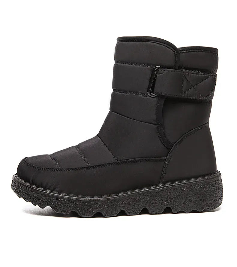KissICON Women's Boots Low Heels Fur Boots For Winter