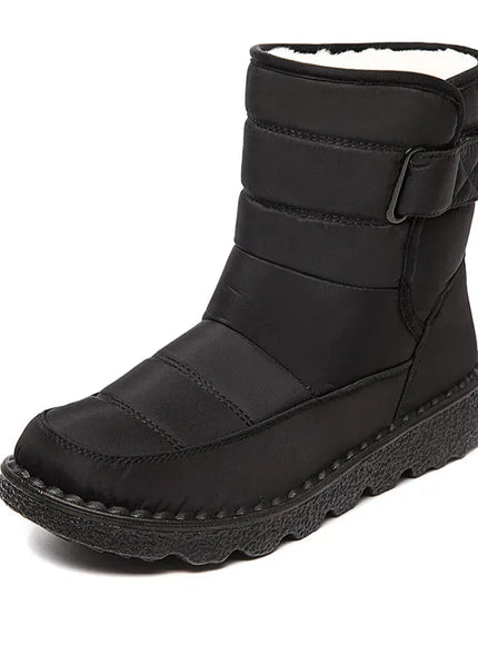 KissICON Women's Boots Low Heels Fur Boots For Winter