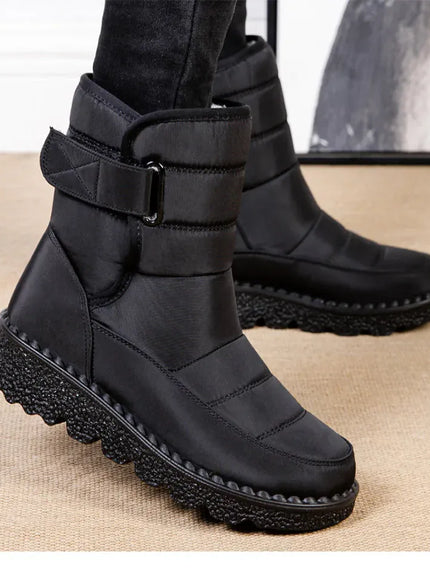 KissICON Women's Boots Low Heels Fur Boots For Winter