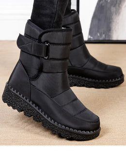 KissICON Women's Boots Low Heels Fur Boots For Winter