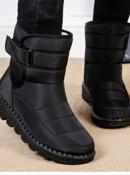 KissICON Women's Boots Low Heels Fur Boots For Winter