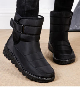 KissICON Women's Boots Low Heels Fur Boots For Winter