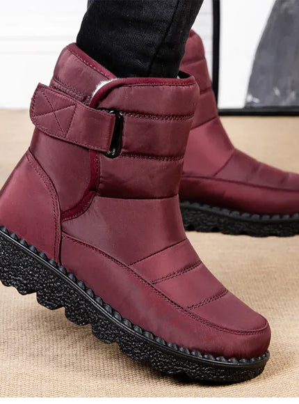KissICON Women's Boots Low Heels Fur Boots For Winter