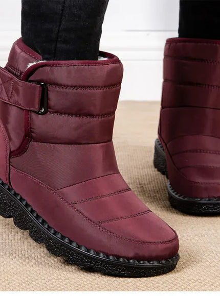 KissICON Women's Boots Low Heels Fur Boots For Winter
