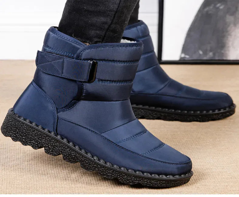 KissICON Women's Boots Low Heels Fur Boots For Winter