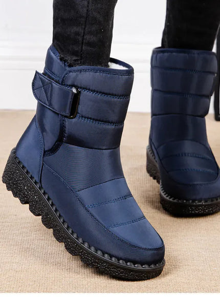 KissICON Women's Boots Low Heels Fur Boots For Winter