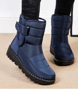 KissICON Women's Boots Low Heels Fur Boots For Winter