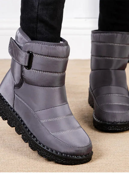 KissICON Women's Boots Low Heels Fur Boots For Winter