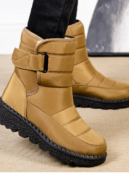 KissICON Women's Boots Low Heels Fur Boots For Winter