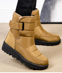 KissICON Women's Boots Low Heels Fur Boots For Winter