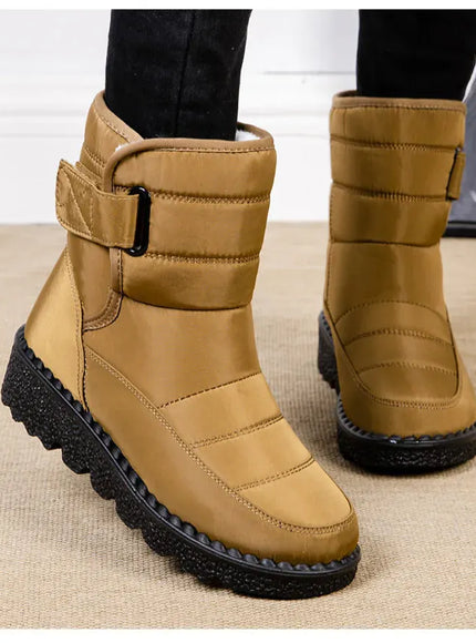 KissICON Women's Boots Low Heels Fur Boots For Winter
