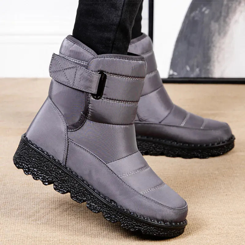 KissICON Women's Boots Low Heels Fur Boots For Winter