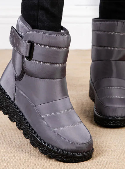 KissICON Women's Boots Low Heels Fur Boots For Winter