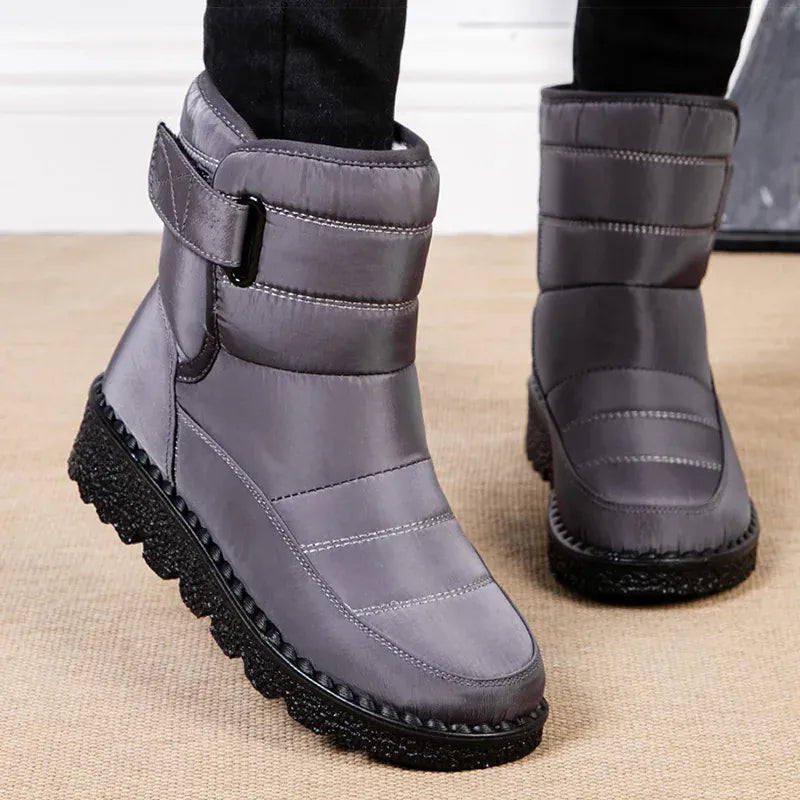 KissICON Women's Boots Low Heels Fur Boots For Winter