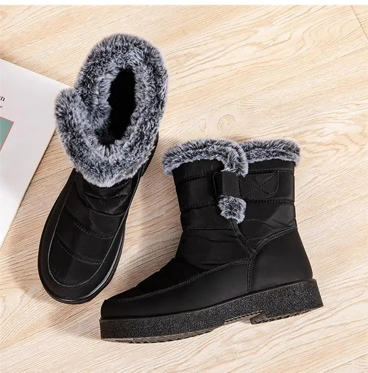 KissICON Women's Boots Snow New Women Shoes Platform Shoes