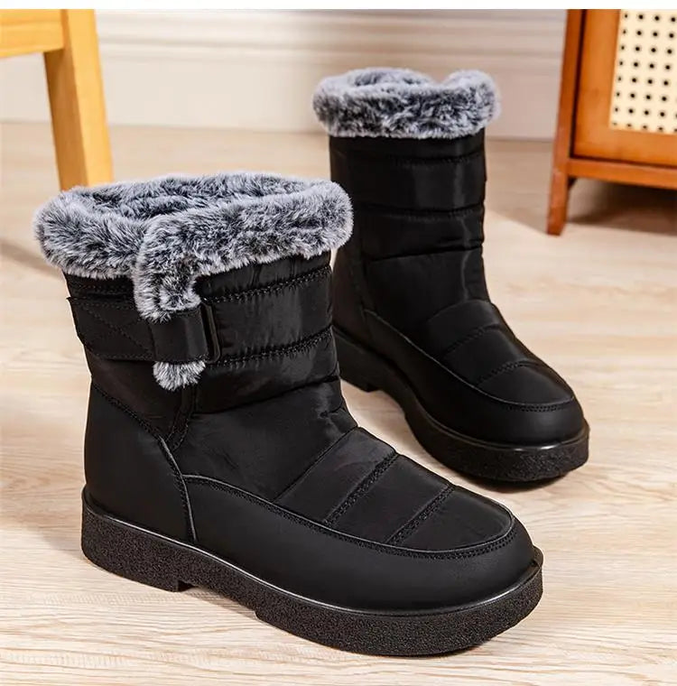 KissICON Women's Boots Snow New Women Shoes Platform Shoes