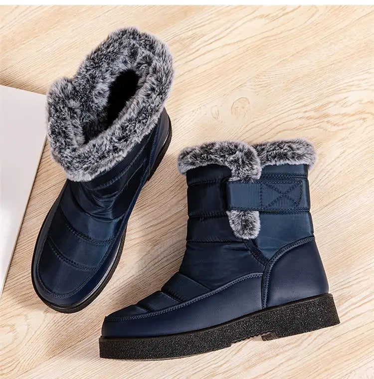 KissICON Women's Boots Snow New Women Shoes Platform Shoes