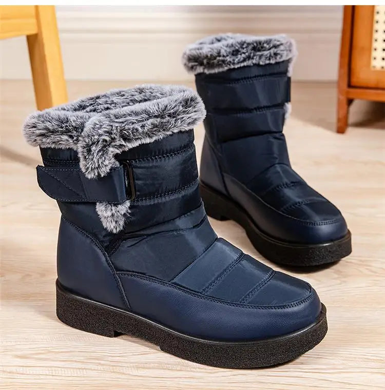 KissICON Women's Boots Snow New Women Shoes Platform Shoes
