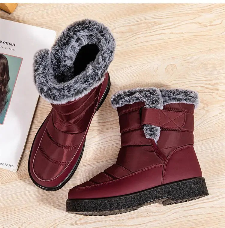 KissICON Women's Boots Snow New Women Shoes Platform Shoes