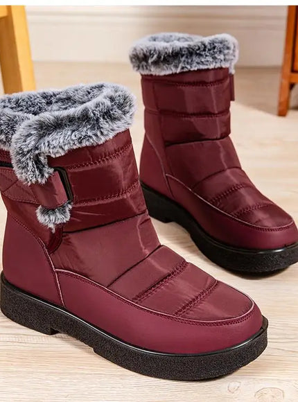KissICON Women's Boots Snow New Women Shoes Platform Shoes