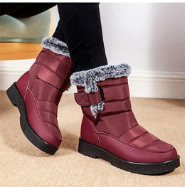 KissICON Women's Boots Snow New Women Shoes Platform Shoes