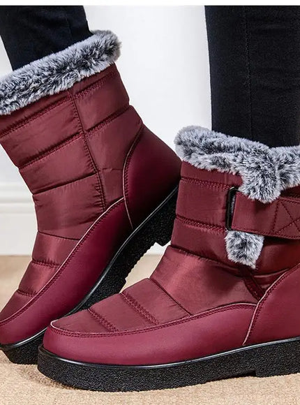 KissICON Women's Boots Snow New Women Shoes Platform Shoes