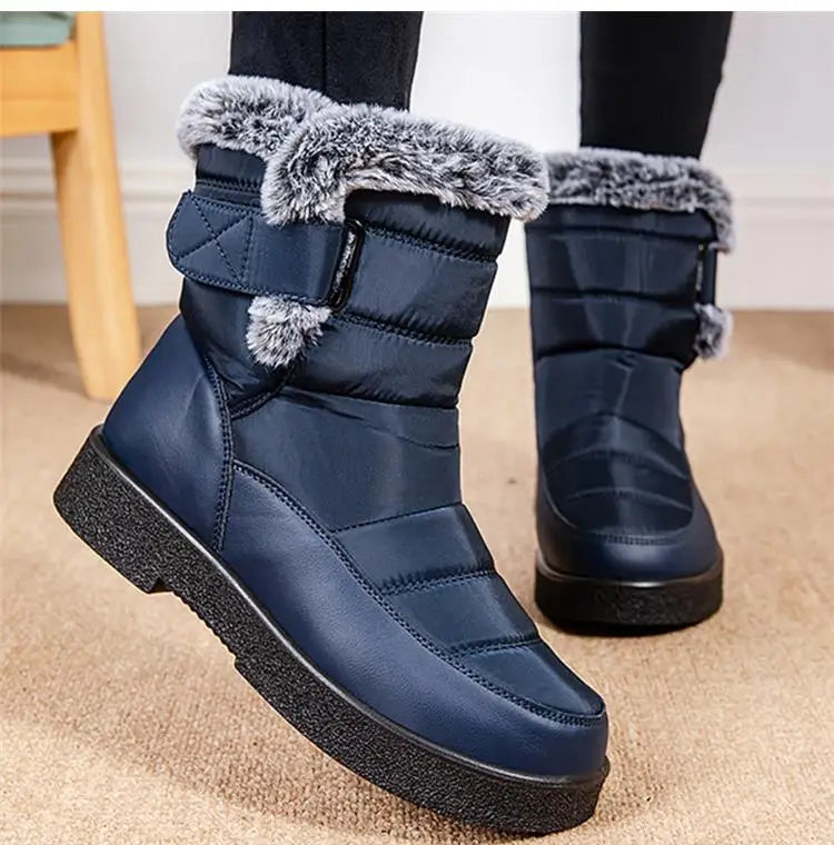 KissICON Women's Boots Snow New Women Shoes Platform Shoes