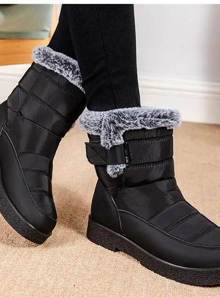 KissICON Women's Boots Snow New Women Shoes Platform Shoes