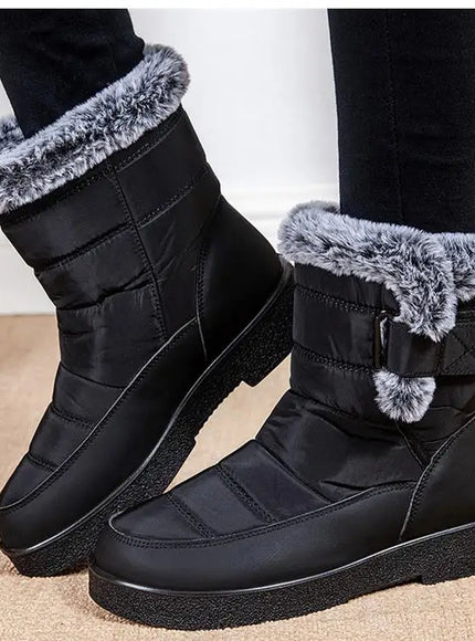 KissICON Women's Boots Snow New Women Shoes Platform Shoes