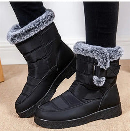 KissICON Women's Boots Snow New Women Shoes Platform Shoes