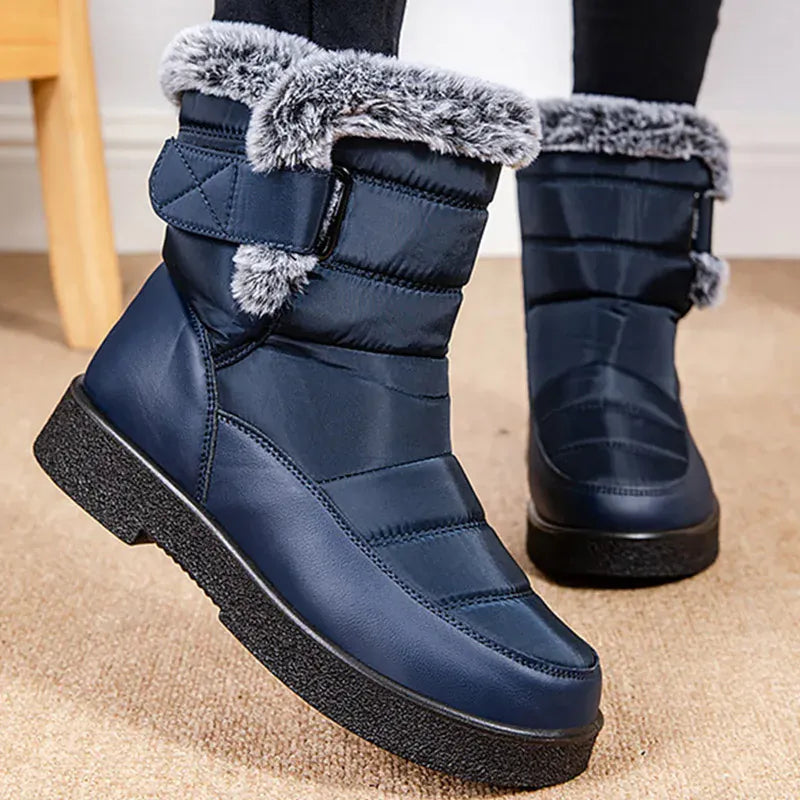 KissICON Women's Boots Snow New Women Shoes Platform Shoes